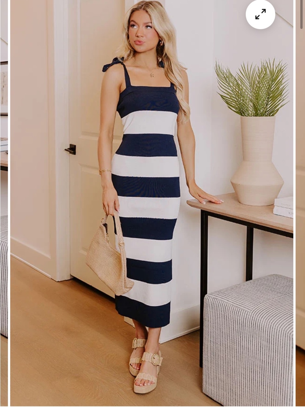 Navy Knit maxi dress